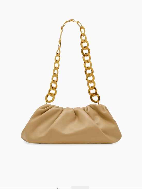 cult gaia Handbags - cult gaia Dulce Gathered Leather Shoulder Bag